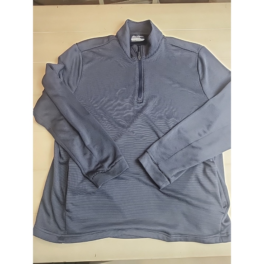 Men's‎ Ben Hogan Performance Golf Polo Long Sleeve 1/4 Zip Pullover Navy Sz XL